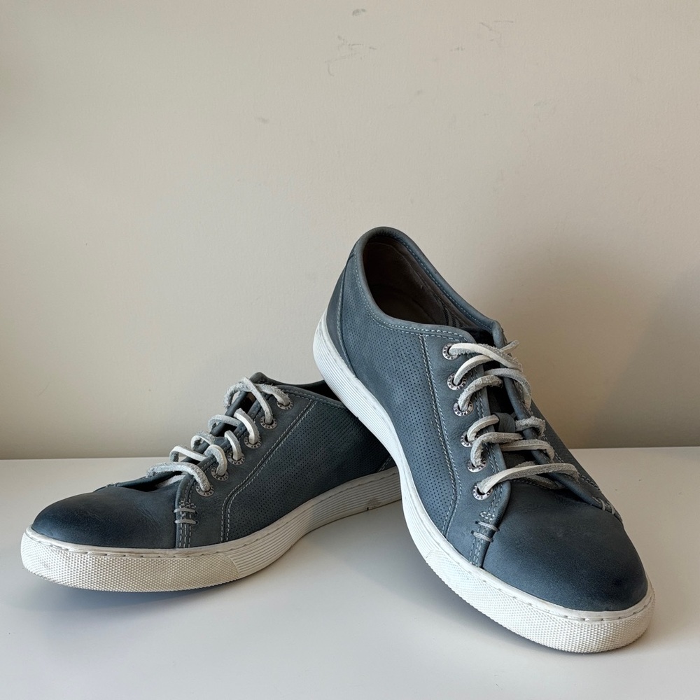Sperry Men's Gold Cup Shoes Sneakers Blue Leather Casual Lace Up Size 8 EUC